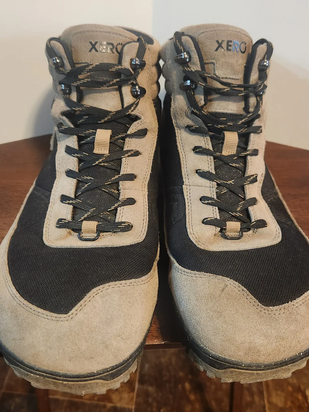 Xero Shoes Boots Mens Sz 15 Brown Beige Black Ridgeway Waterproof Hiking Suede